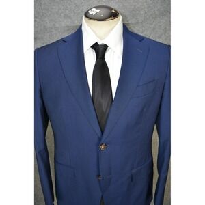Suitsupply Napoli Blazer Mens Size 36R‎ Blue Pure Wool Reda 2 Button Jacket Slim